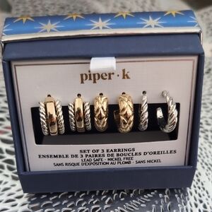 Piper K Elegant Silver and Gold Jewelry Set